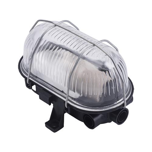 Eurolux 66.020.01 Baulampe LED Bulleye 60-K - Schwarz - E27 - Kunststoffgehäuse mit klappbarem Drahtkorb