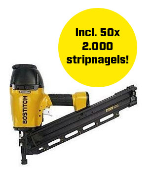 Stanley Bostitch F28WW-Epack F28WW-E PromoPack - F28WW-E Nagler 50 Schachteln Streifennägel 3.10x65mm Gerade von 2000 Stück OP=OP