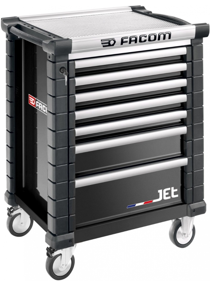 Facom JET.7NM3A Werkzeugwagen 7 Schubladen M3 Schwarz
