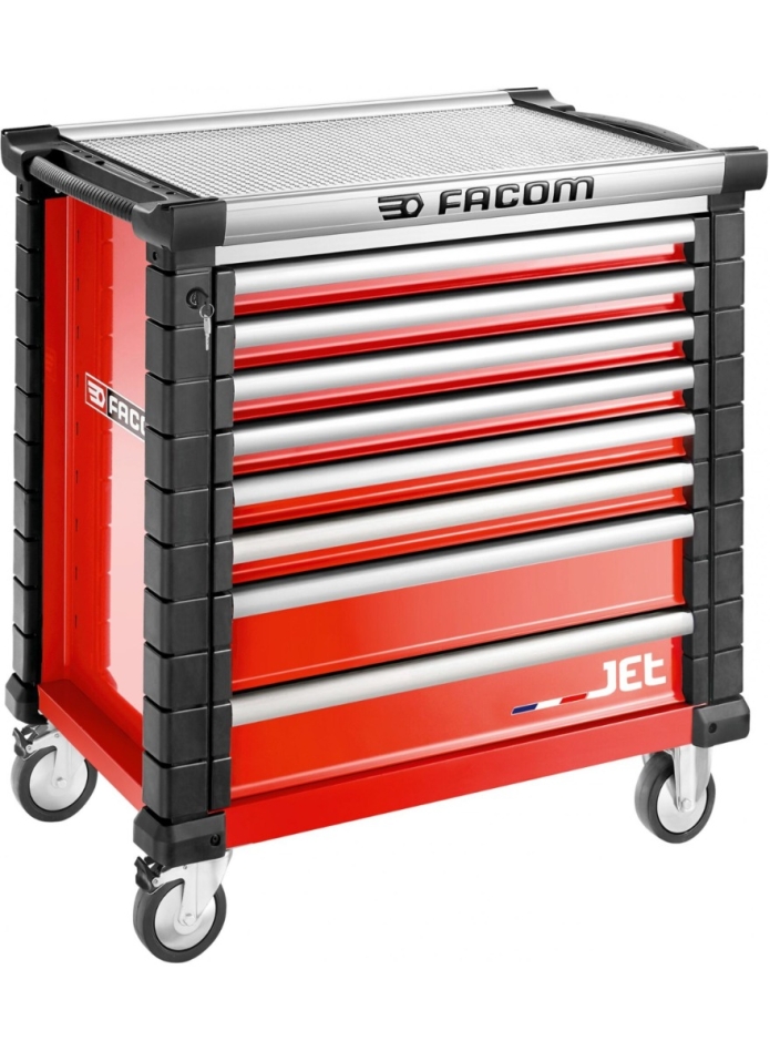 Facom JET.8M4A Werkzeugwagen 8 Schubladen M4 Rot