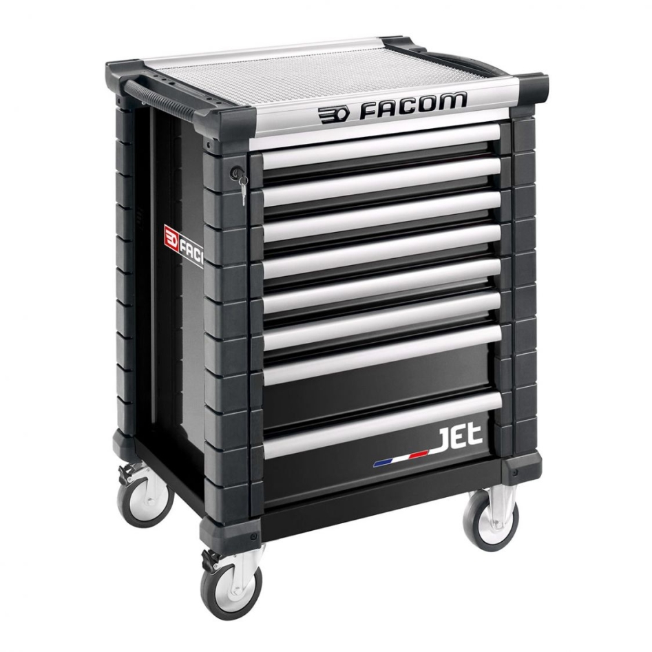 Facom JET.8NM3A Werkzeugwagen 8 Schubladen M3 Schwarz
