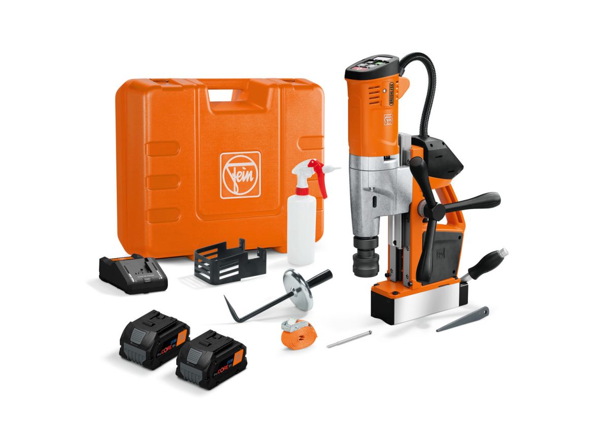 Fein 71700464000 AKBU 35 PMQW AS Magnetic Akku-Bohrmaschine 2x 8,0Ah Akku und Ladegerät im Koffer