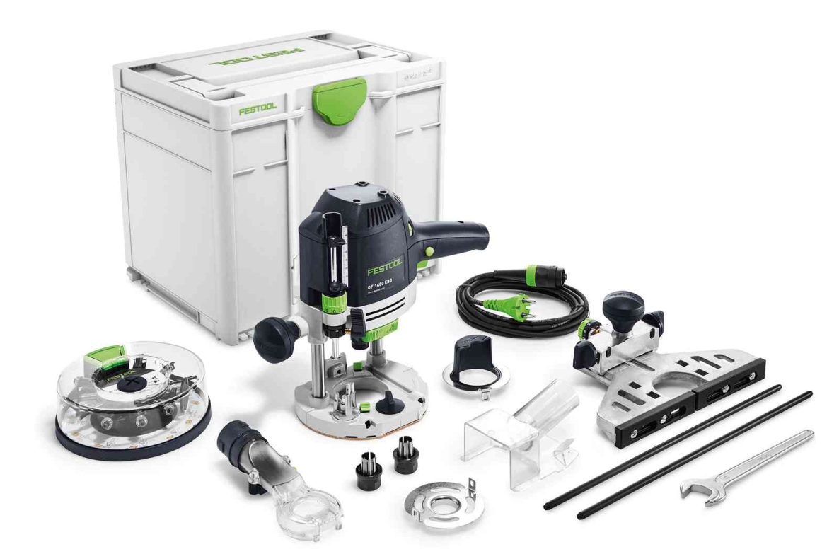 Festool 576540 Oberfräse OF 1400 EBQ-Plus + Box-OF-S 8/10x HW