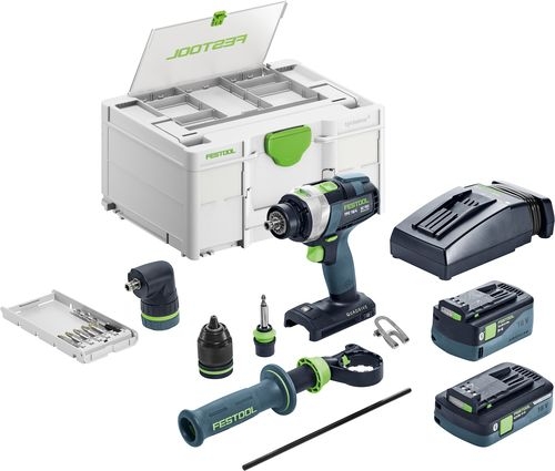Festool 577621 TPC 18/4 5,0/4,0 I-Set QUADRIVE Akku-Schlagbohrmaschine