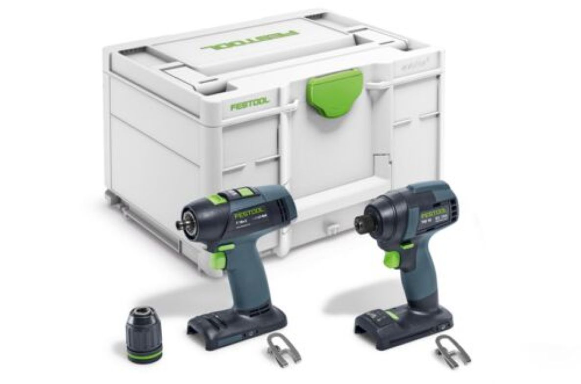 Festool 578813 TID 18 Basic-Set T18 Comboset Akku-Schlagschrauber-Bohrmaschinen-Set exkl. Akku und Ladeger&auml;t im Koffer