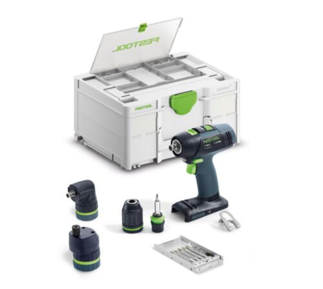 Festool 578828 T18+3 Basic-Set Akku-Bohrschrauber-Set exkl. Akku und Ladeger&auml;t im Koffer