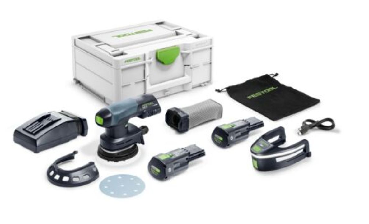 Festool 578854 ETSC 125 3.0 I-Plus Accu Exzenterschleifer 1x 18V 3.0Ah Akku und Schnellladeger&auml;t im Koffer