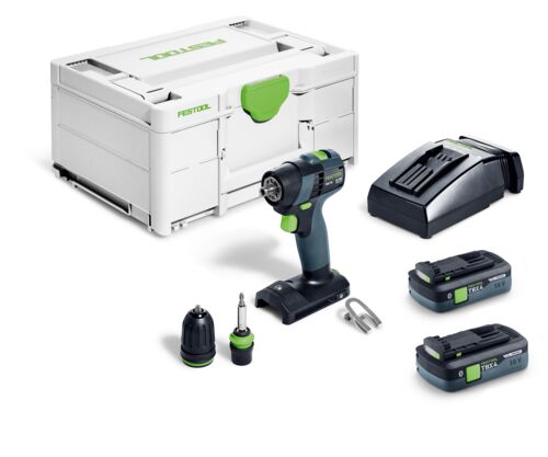 Festool 579347 TXS 18 TBX4,0 I-Plus Akku-Bohrschrauber mit 2 &times; 18 V 4,0 Ah-Akkus und Schnellladeger&auml;t im Systainer