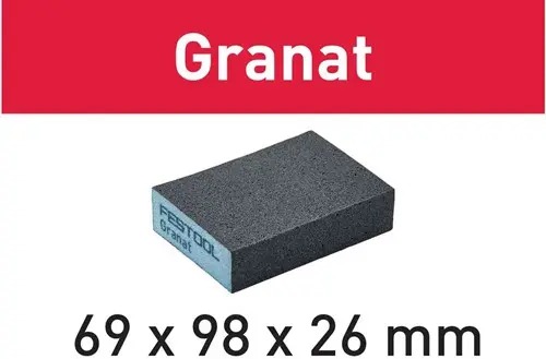 Festool Zubehör 201084 Schleifblock 69x98x26 120 CO GR/6 Granat