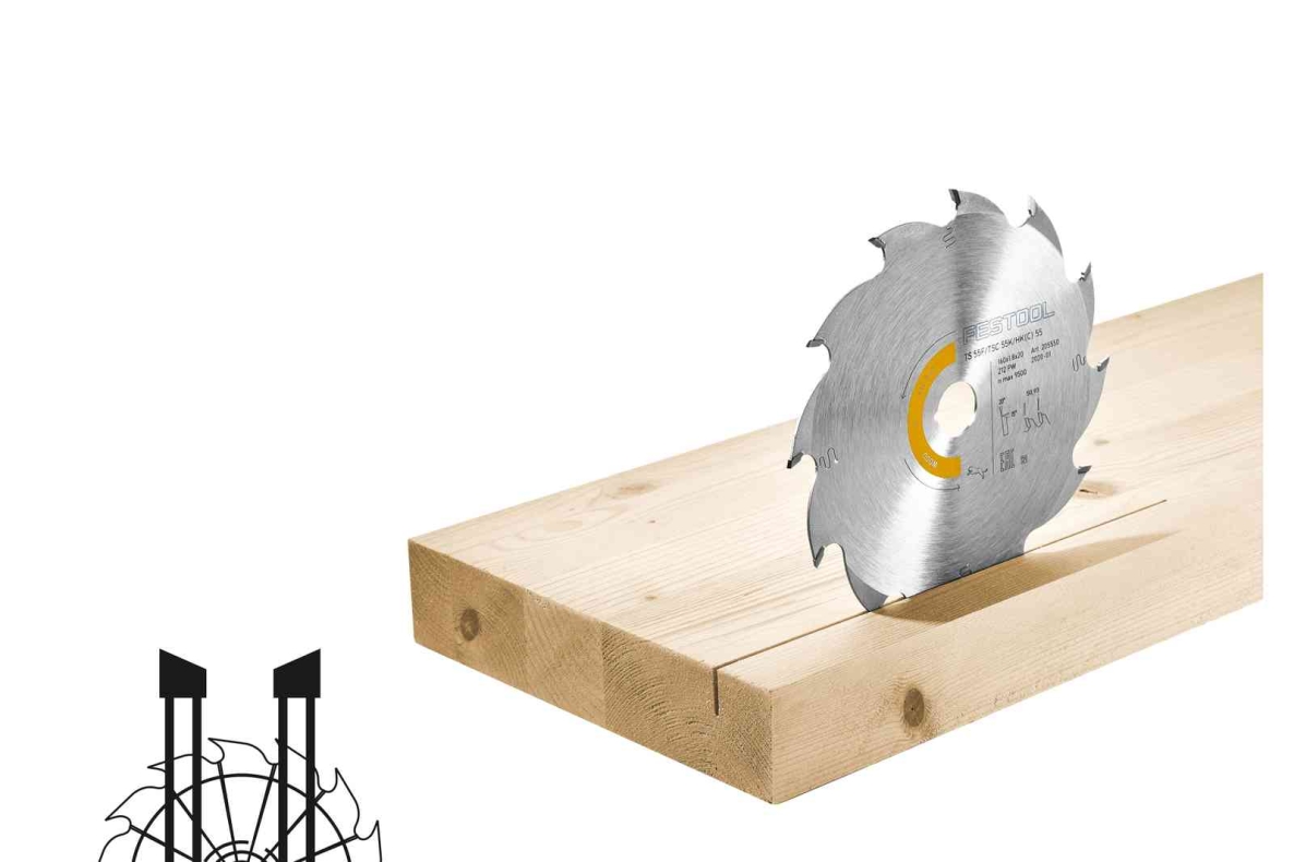 Festool Zubehör 205763 Kreissägeblatt WOOD RIP CUT HW 168x1,8x20 PW16