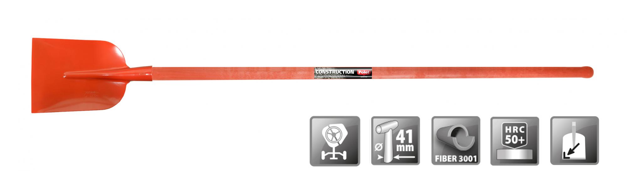 Polet FH110511 Profi-Betonschaufel 290X220 FIB.3001 1.3M