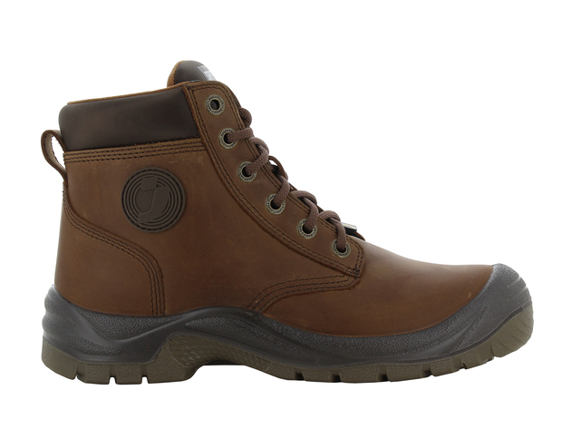 Safety Jogger DAKARS3LEA Atmungsaktiver Ganzleder-Sicherheitsschuh braun