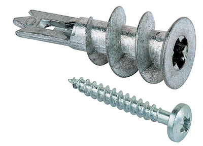 Fischer 40432 GKM 12 Metall-Gipskartondübel mit Schraube 100 Stück