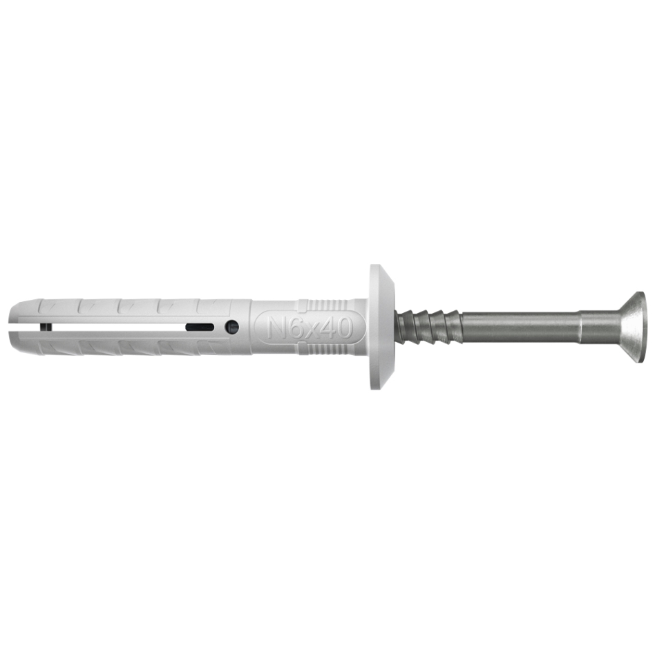 Fischer 50339 Nageldübel N 6x40/7 P (50) 0