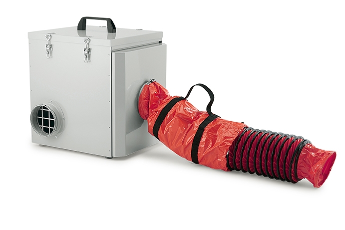 Flex-tools 501328 VAC 800-EC Bauluftreiniger, Staubklasse M/H extra H14 HEPA-Filter