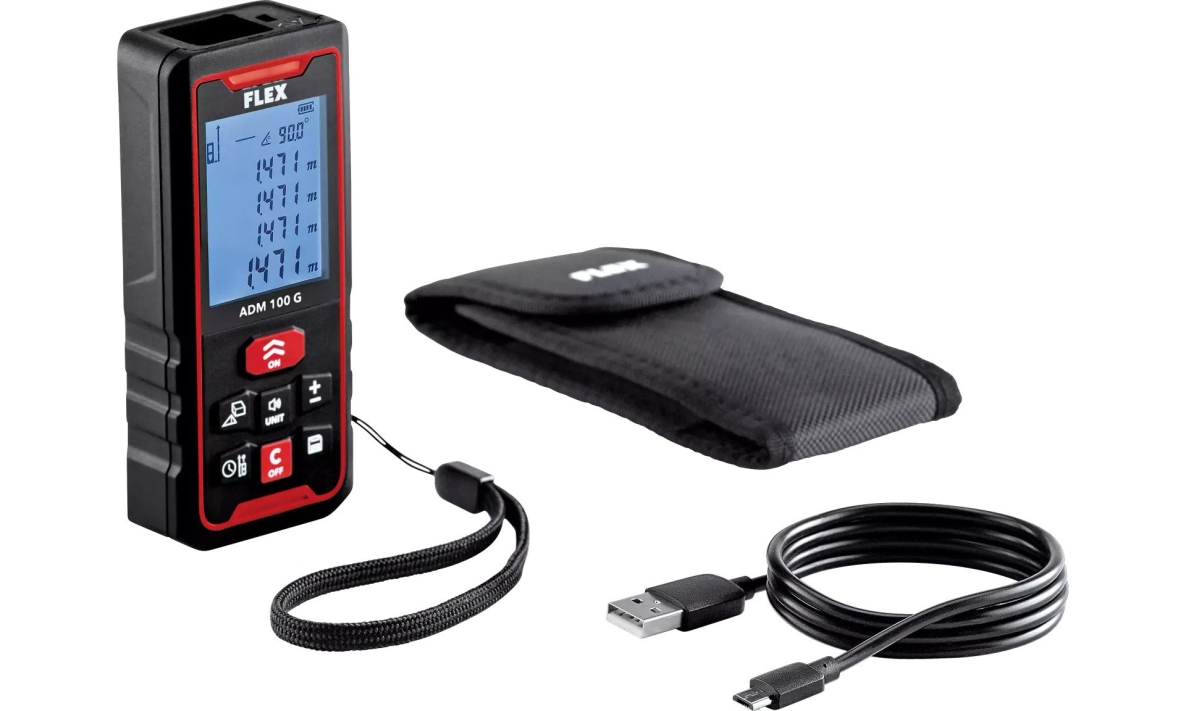 Flex-tools 518964 ADM 100 G Laser-Entfernungsmesser 100 Meter