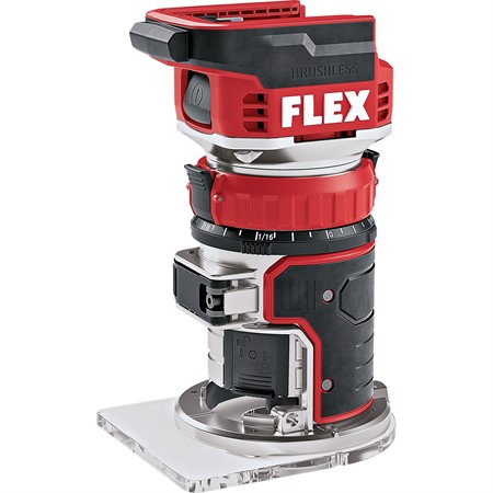 Flex-tools 531634 CER 18.0-EC C schnurlose Kantenfräse 18V ohne Akkus und Ladegerät