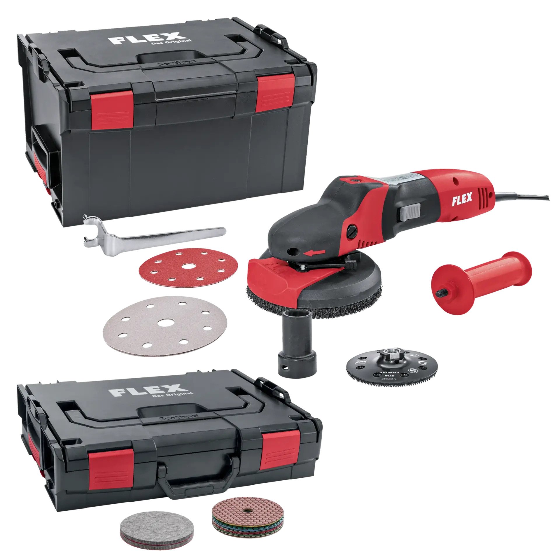 Flex-tools 532025 Supraflex SE 14-2 125 Set Multischleifer + Steinsatz