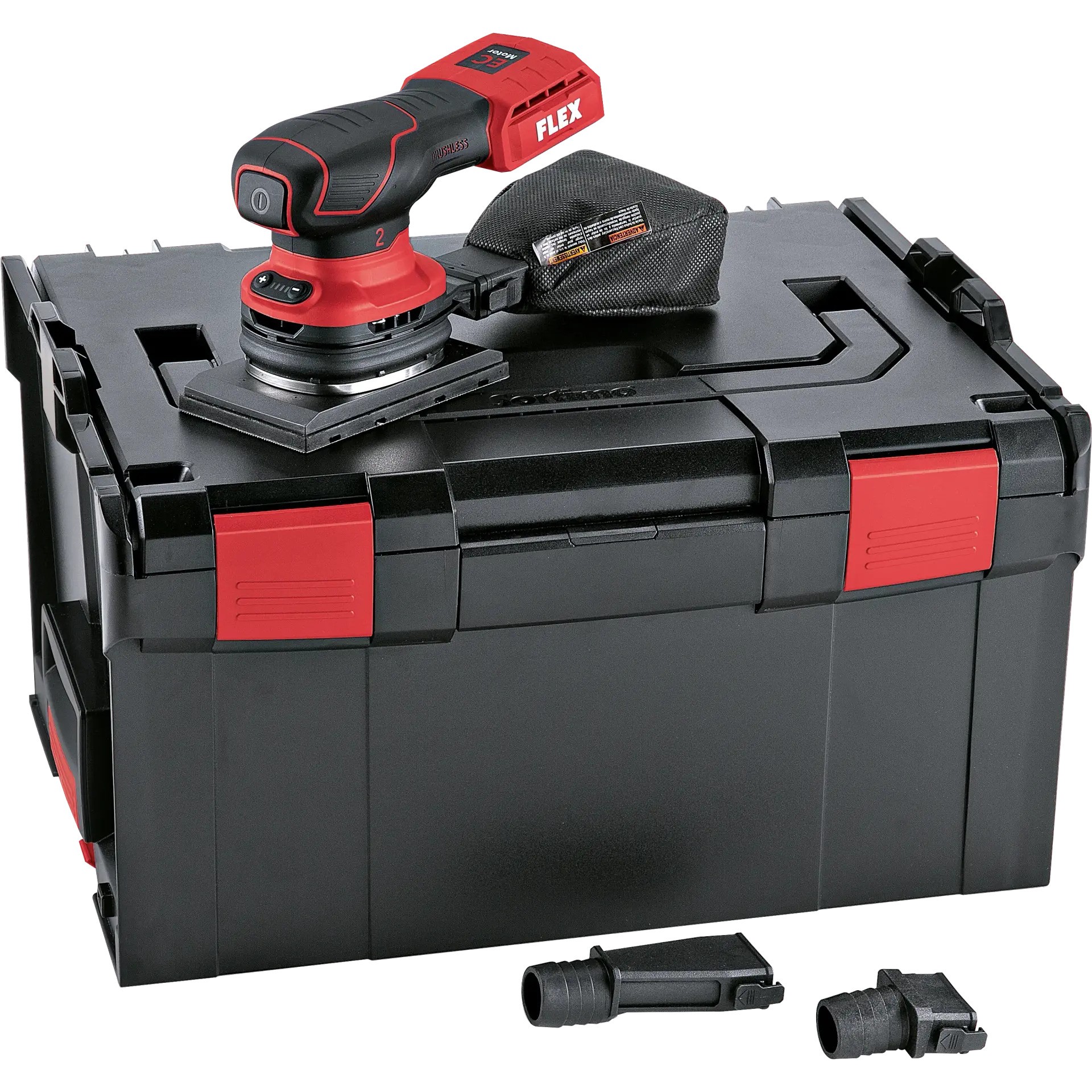 Flex-tools 532085 OSE 2-80 18-EC Exzenterschleifer 80x130 mit Drehzahlregelung 18V exkl. Akkus und Ladegerät in L-Boxx