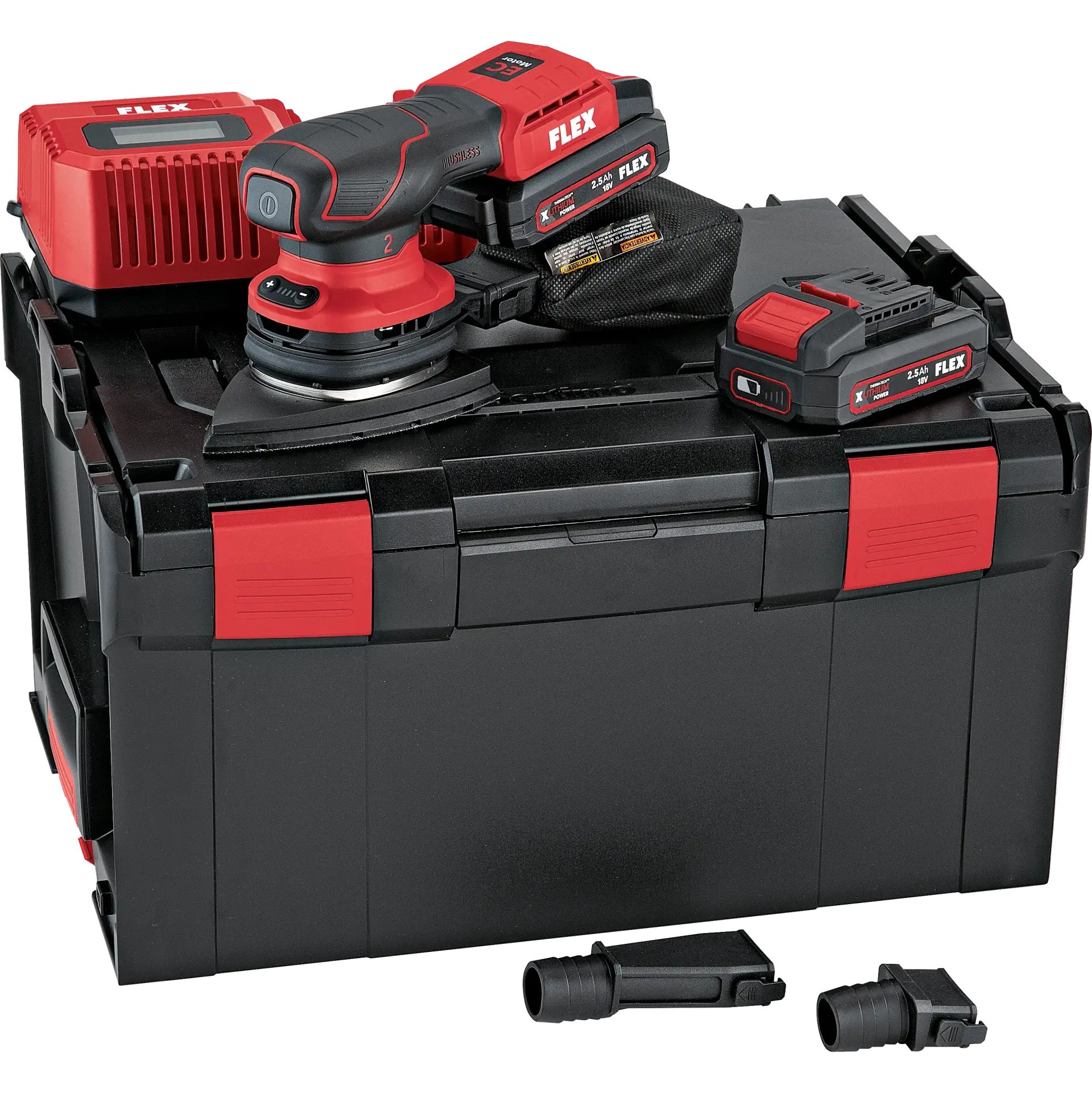 Flex-tools 532089 ODE 2-100 18-EC/2.5 SET Deltaschleifer mit Drehzahlregelung 18V 2.5Ah Li-Ion in L-Boxx