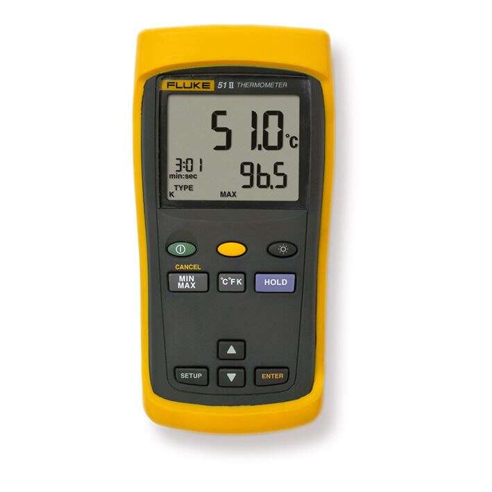 Fluke 40059793 51-2 60 Hz Digitales Thermometer mit 1 Kanal f&uuml;r Thermoelemente vom Typ J, K, T und E