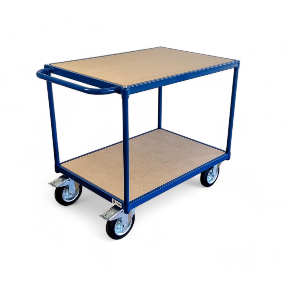 FRAMI 201.029 Tischplattenwagen 1000 x 700 mm mit 2 Einlegeböden