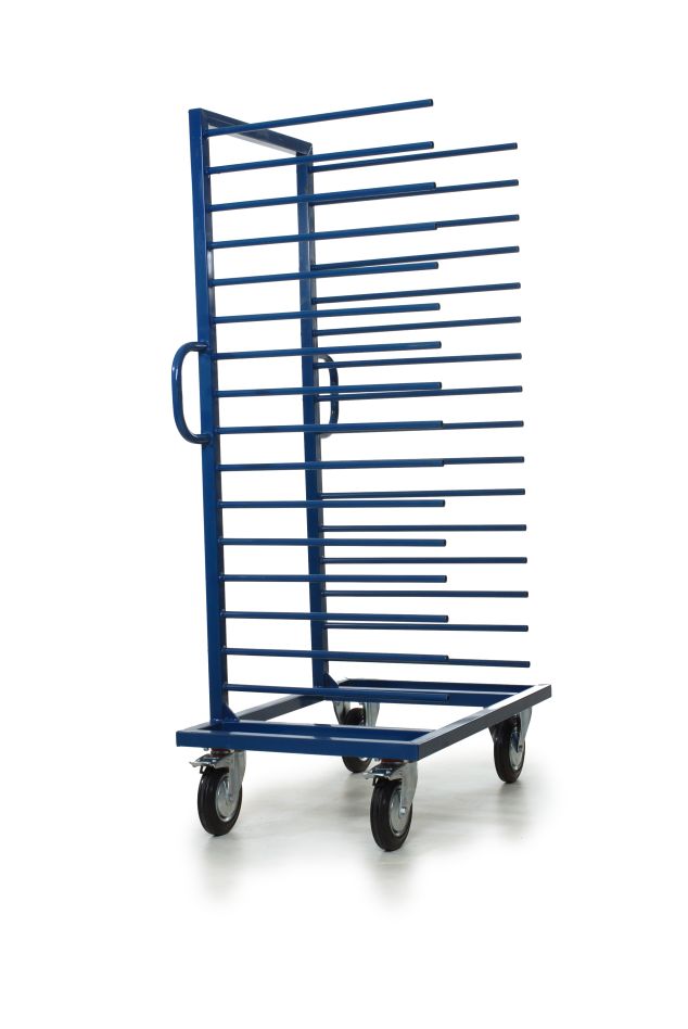 FRAMI 201.072 Einseitiger Hürdenwagen 1000 x 700 mm mit 2x 16 Ständern