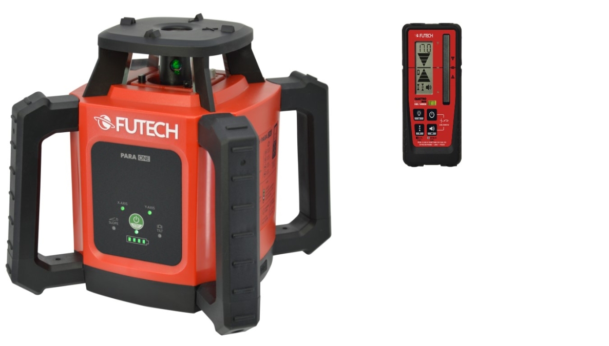 Futech 052.01G.4M Para ONE Grüner Rotationslaser + Quattro MM-Empfänger