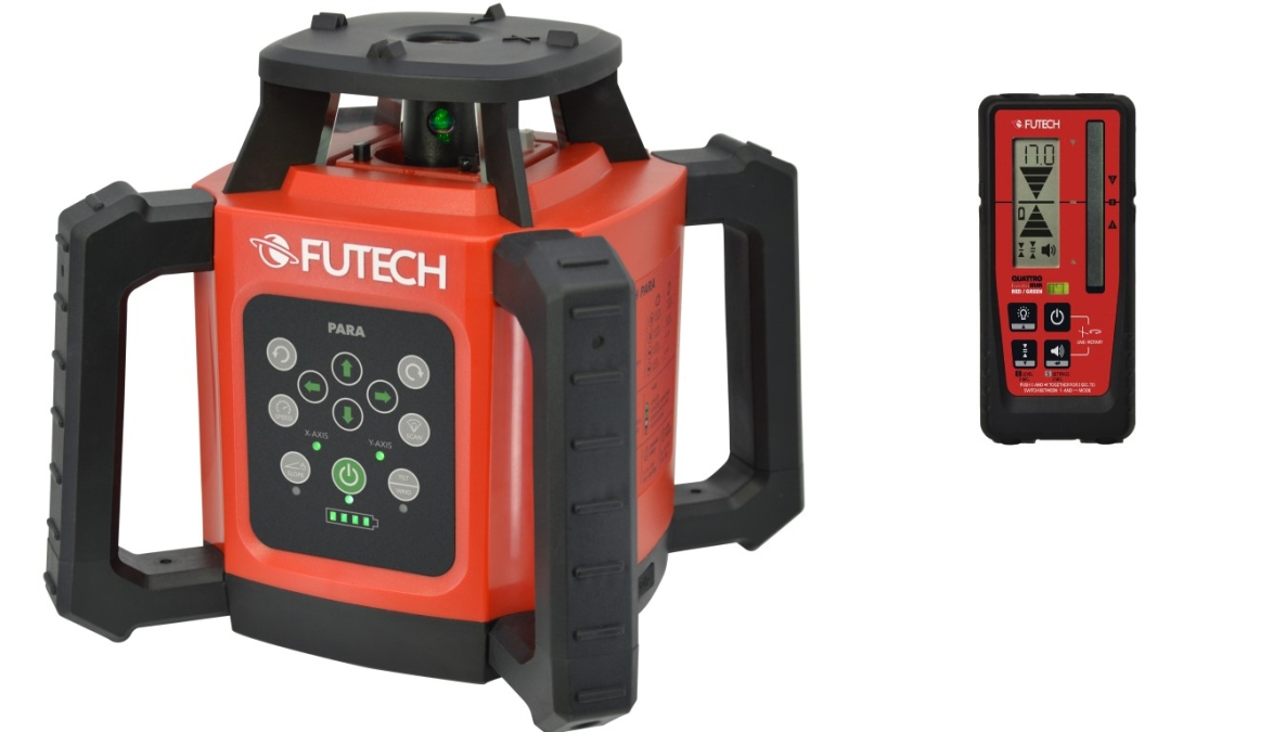 Futech 052.02G.4M Para Grüner Rotationslaser + Empfänger Quattro MM