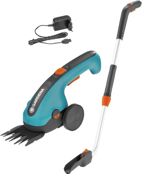 Gardena 09886-20 Set Accu-Grasschere 3,6 Volt ClassicCut Li+ Griff/Räder
