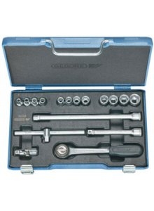 Gedore 6235710 30 GMU-10 Steckschlüsselsatz 3/8" Metrisch 17-teilig 6-seitig 6-19 mm
