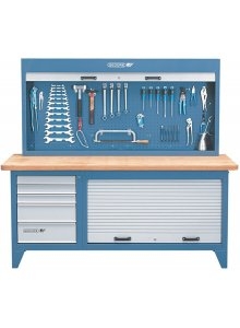Gedore 6618210 Kombination Werkbank mit Schrank