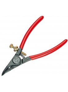 Gedore 6700140 Montagezange für Außensicherungsringe, 30 Grad gewinkelt 1,5-3,5 mm