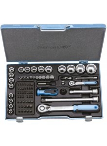 Gedore 1550691 Steckschlüssel-Satz 1/4"+1/2" 81-tlg