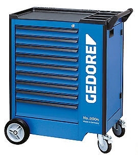 Gedore 1640704 Werkzeugwagen mit 9 Schubladen B 480 x T 400 mm