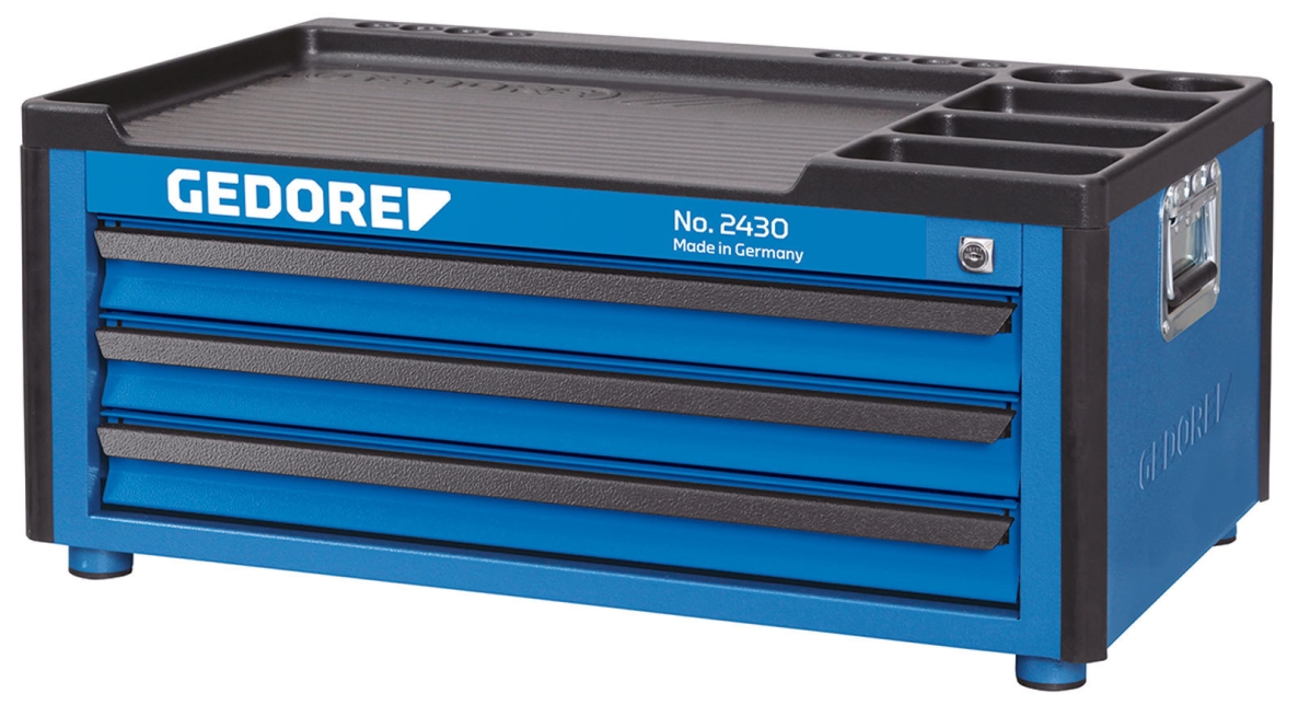 Gedore 1888927 Werkzeugtruhe mit 3 Schubladen, H 345 x B 775 x T 475 mm