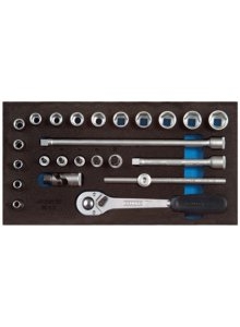 Gedore 2308975 1500 CT1-30 Steckschlüsselsatz im CT-Modul 24-teilig
