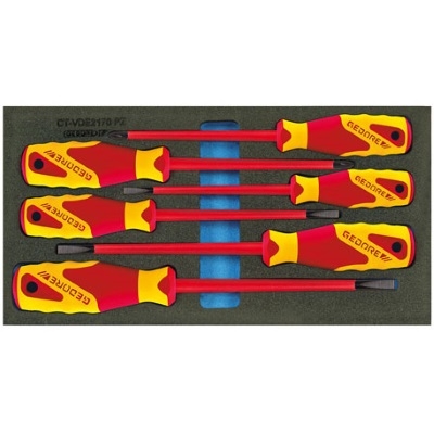 Gedore 2309173 VDE-Schraubendreher in Check-Tool-Einlage