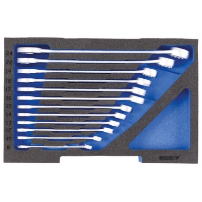 Gedore 2835908 1100 CT1-7 Ringschlüsselsatz Einlage für L-Boxx 136, 12-teilig