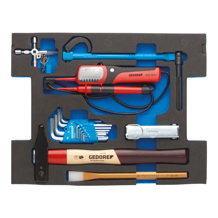 Gedore 2940604 1100 CT2-03 Sanitärwerkzeugsortiment in 2/2 L-Boxx 23-teilig