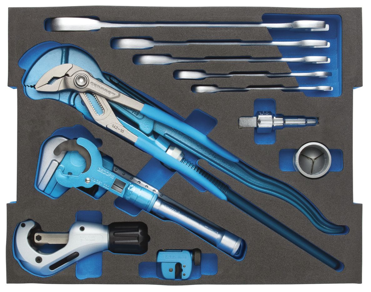 Gedore 2940590 1100 CT2-03-100 B Werkzeugsatz für Sanitärkeramik in 2/2 L-Boxx 13-teilig
