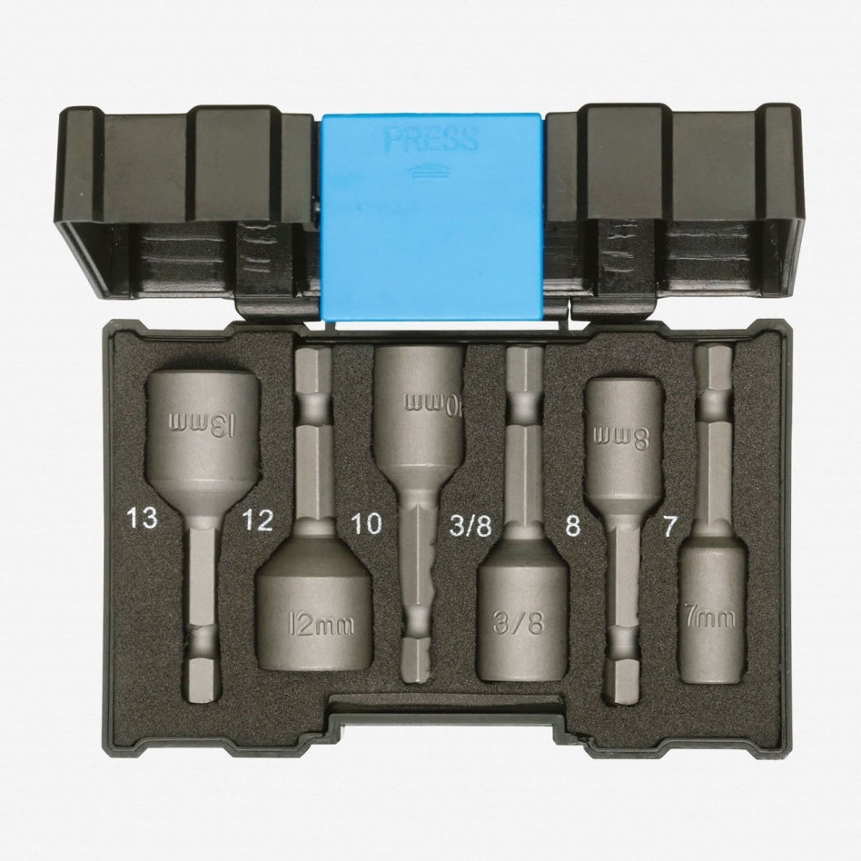 Gedore 2993244 Bit-Box Steckschlüssel Maschinenaufnahme 6tlg