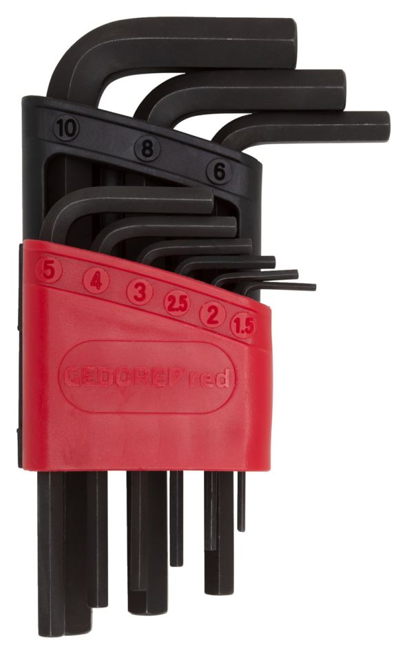 Gedore RED 3301331 R36605009 Winkelschraubendreher-Satz 6-kt 15-10 mm 9-teilig