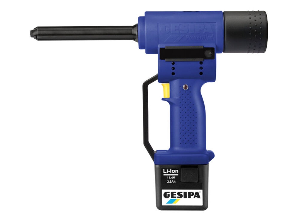 Gesipa 217240041 Blindnietzange Powerbird Solar 2x Batterie 2.6Ah