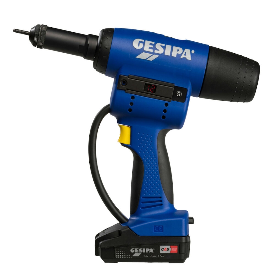 Gesipa 211679676 Firebird Pro Gold CAS Accu-Blindnieter 18V 2.0Ah Li-Ion im Koffer