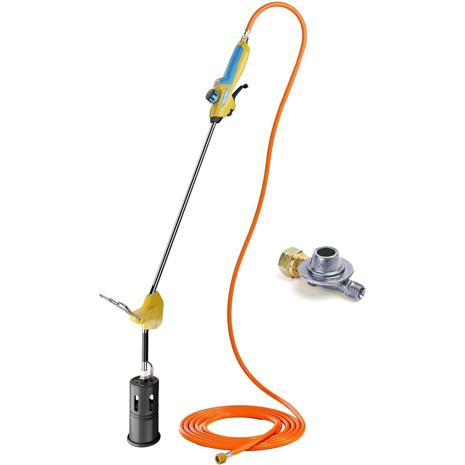 Gloria 000274.6020 Thermoflamm bio Professional E+ Set NL/BE Unkrautbrenner inkl. Druckregler und 5-Meter-Schlauch