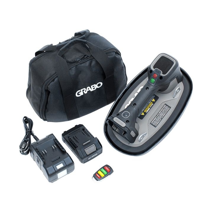 Grabo 11100 PRO Brushless Akku-Vakuumheber bis 120 kg, 1x 18 V, 2,6 Ah Akku und Ladegerät in einer Tasche