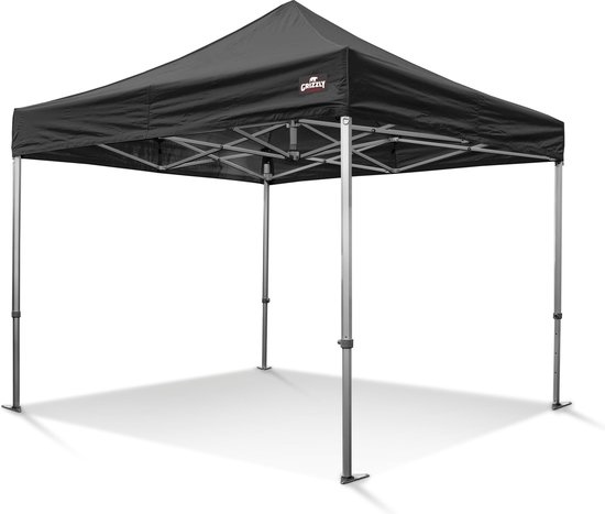 Grizzly Outdoor GOW5044Z GO-WORK50 Arbeitszelt 4x4 m Schwarz