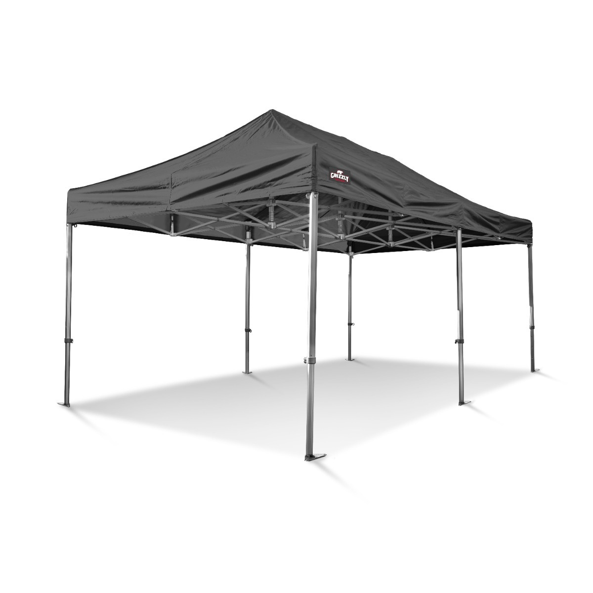 Grizzly Outdoor GOW40PVC36Z GO-WORK40-PVC Arbeitszelt 3x6 m Schwarz