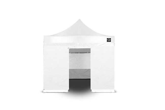 Grizzly Outdoor GOWZ3IW Seitenwand Eingang weiß 3m